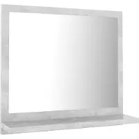 Syfax Badspiegel Betongrau 40x10,5x37 cm Holzwerkstoff