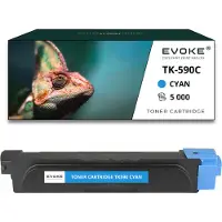 Evoke Toner für Kyocera TK590C-590C TK590C Blau (cyan) | Ersatz für M6026cdn M6526cdn P6026cdn