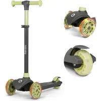 Lionelo JESSY Balance-Roller für Kinder ab dem 3. Lebensjahr bis zu 50 kg - Grau Grün