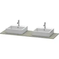 Duravit Konsole XSquare 160x55cm, st-g m, m 2 Auss, Beck. beids.