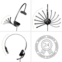 Gequdio WA9004, Kabelgebunden, Büro/Callcenter, 60 g, Kopfhörer, Schwarz