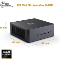 CSL-Computer Mini-PC CSL VenomBox 7640HS / 8GB / 1000 GB M.2 SSD / Windows 11 Home