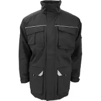 Result Herren Sabre Arbeitsmantel / Mantel BC2795 (3XL) (Schwarz)
