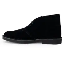 Clarks Schnürschuhe Desert Bt Evo Herren Black Suede-Schuhgröße 42
