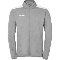 Kempa Kinder Polyester Jacke Emotion 27 200512531 140 - Dark Grau Melange/Weiß - 140