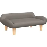 Syfax Hundebett Taupe 70x40x24 cm Stoff