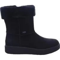 Rieker Damen Winterstiefeletten Schwarz Kunstleder wasserfest Größe: 36