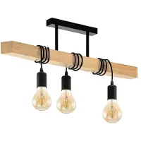 Toolight Pendellampe App973-3Cp Line 3-Lichtquelle E27 55X30X37,5Cm Einstellbar