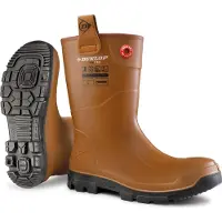 Dunlop Purofort RigPRO Sicherheits-Bautsstiefel gefüttert, Braun, Grosse 37
