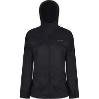 Regatta Damen Regenjacke Pk It Jkt III mit Kapuze, wasserfest RG3501 (34 DE) (Schwarz)