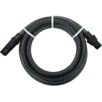 Syfax Saugschlauch mit PVC-Anschlüssen Schwarz 1" 10 m PVC