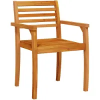 Syfax Gartenstühle 2 Stk. 59x55x85 cm Massivholz Akazie