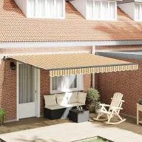 Syfax Ausziehbare Markise Mehrfarbig 400 x 350 cm