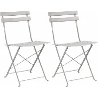Syfax Gartenklappstuhl 2 stk. Beige Metall