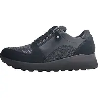Waldlaufer Hiroko-Soft Damenschuhe Schnürschuhe Sportive sportlicher Schnürer Schwarz Freizeit, Schuhgröße:EUR 39 | UK 6