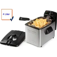 Domo DO465FR 4L 3000W Silberstahl Fritteuse