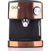 Adler AD 4404cr, Espressomaschine, 1,6 l, Gemahlener Kaffee, 850 W, Mehrfarbig