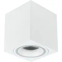 EDO Deckenaufbauleuchte Deckenspot Aufbaustrahler HALIS SQ eckig weiß GU10 EDO777332