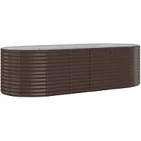 Syfax Hochbeet Verzinkter Stahl 249x100x68 cm Braun