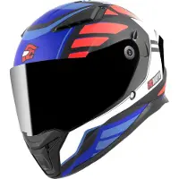 FC-Moto FF130SV Cavion Helm, schwarz matt/rot/blau, 2XL