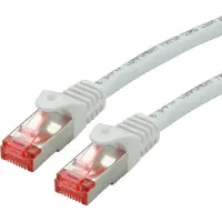 Roline Patchkabel Cat.6 S/FTP (PiMF), Component Level, LSOH, weiß, 2 m