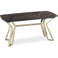 AEA Luxus Esstisch Esszimmer Tisch Metall Gold Tische Esstische Möbel