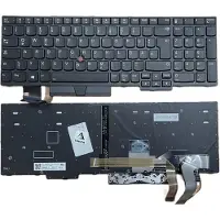 T-ProTek DEUTSCHE-Tastatur Rahmen,Beleuchtung,Trackpoint für Lenovo ThinkPad E580 20KTA000GE