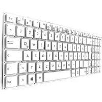 T-ProTek DEUTSCHE - Weiß Tastatur Keyboard ohne Rahmen kompatibel für P/N: 0KNL0-6121GE00