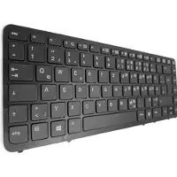 T-ProTek DEUTSCHE-Tastatur Schwarz ,Schwarz Rahmen,Trackpoint für HP EliteBook 840 G1 F1N24ES