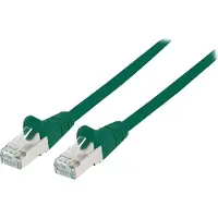 Intellinet Premium Netzwerkkabel, Cat6a, S/FTP, 100% Kupfer, Cat6a-, LS0H, RJ45-Stecker/RJ45-Stecker, 5,0 m, grün, 5 m, Cat6a, S/FTP (S-STP), RJ-45, RJ-45, Grün