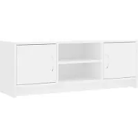Syfax TV-Schrank Weiß 102x30x37,5 cm Holzwerkstoff