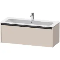 Duravit Ketho.2 Waschtischunterbau wandhängend, 1 Auszug, 1210x440x480mm, für ME by Starck 233612,236112, K25065091910000, Farbe: Taupe Matt Dekor