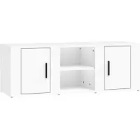 Syfax TV-Schrank Weiß 100x31,5x35 cm Holzwerkstoff