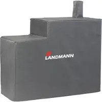 Landmann Wetterschutzhaube Premium - 130 x 60 x 120 cm - grau Grillabdeckung Abdeckplane f. Smoker BBQ Grill Hülle Cover - Abdeckhaube, Abdeck-Zubehör
