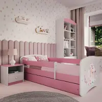 RAUMHIRSCH FURNITURE Kinderbett Jugendbett Pferd 70x140, 80x160, 80x180 cm - Komplettset mit Schublade & Rausfallschutz