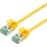 Roline RM U/FTP DataCenter Patchkabel Cat.6A (Class EA), slim, gelb, 2 m