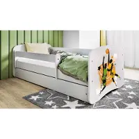 RAUMHIRSCH FURNITURE Kinderbett Jugendbett Basketball 70x140, 80x160, 80x180 cm - Komplettset mit Matratze, Schublade & Rausfallschutz