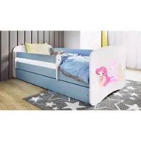 RAUMHIRSCH FURNITURE Kinderbett Jugendbett Fee mit Flügeln 70x140, 80x160, 80x180 cm - Komplettset mit Schublade & Rausfallschutz