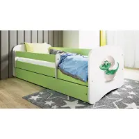 RAUMHIRSCH FURNITURE Kinderbett Jugendbett Kleindino 70x140, 80x160, 80x180 cm - Komplettset mit Schublade & Rausfallschutz