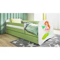 RAUMHIRSCH FURNITURE Kinderbett Jugendbett Meerjungfrau 70x140, 80x160, 80x180 cm - Komplettset mit Schublade & Rausfallschutz
