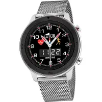 Lotus Edelstahl Leder Herren Uhr silber schwarz Multifunktion D2UL50021/1
