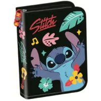St. Majewski Federmäppchen mit Doppelklappe ohne Zubehör Stitch Black Aloha