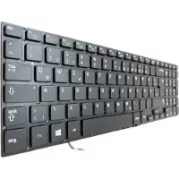 T-ProTek Tastatur - Farbe: schwarz - mit Beleuchtung - ohne Rahmen - Deutsches Tastaturlayout kompatibel für Samsung NP780Z5E