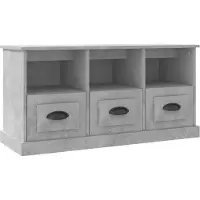 Syfax TV-Schrank Betongrau 100x35x50 cm Holzwerkstoff