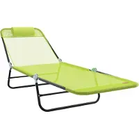 Syfax Klappbare Sonnenliege Grün 182 x 55 x 85,5 cm Textilene