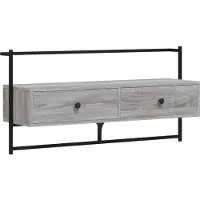 Syfax TV-Wandschrank Grau Sonoma 100,5x30x51 cm Holzwerkstoff