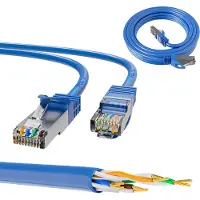 Extralink CAT 6a S/FTP 0,5m LAN Patchkabel Patchcord Ethernet Netzwerk Kabel
