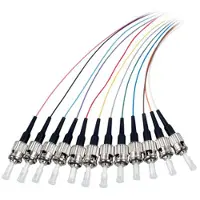 EFB Elektronik EFB O1004.2 Faserpigtail ST OS2 G652D-farbiges Set 2m - 12 Stück O10042