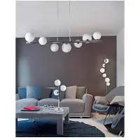 Azzardo Leuchte Sybilla 6 Etage für 6 G9 Leuchtmittel Weiß 22 x 150 cm ohne Leuchtmittel