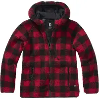 Brandit Ladies - Teddyfleece Jacke rot / schwarz - 4XL